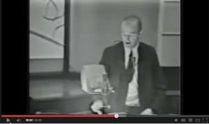 Screen capture of Larry Weed delivering 1971 Grand Rounds