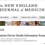 NEJM opens access – discuss! Time for a Patient-Driven Health Information Economy?