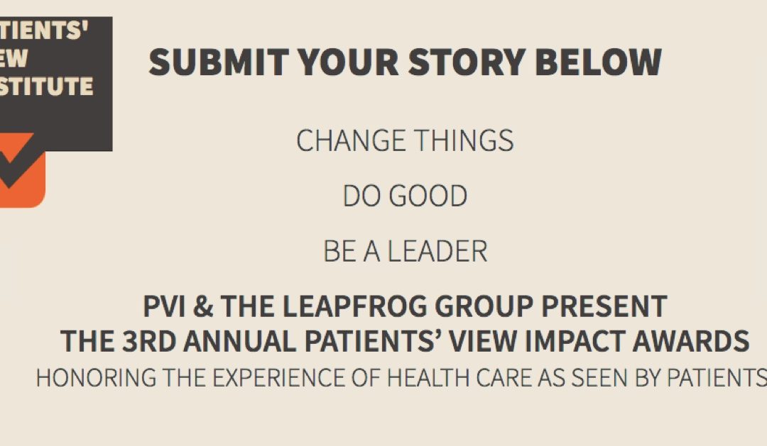 How to participate in the 2017 Patients’ View Impact Awards #PVImpact17