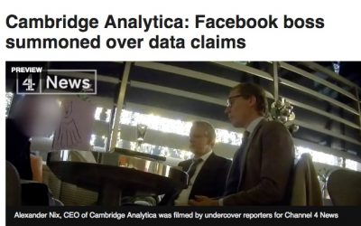 How the Latest on Facebook, Cambridge Analytica and the “Deep State” Could Undermine Patient Data Sharing and AI