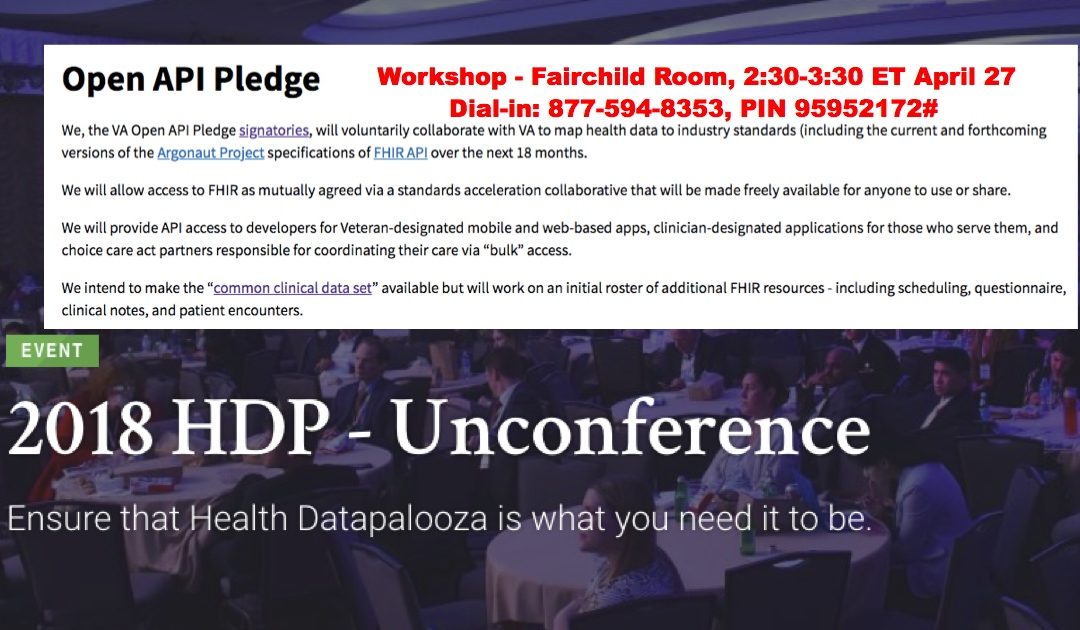 Join the VA’s “Open API Pledge” session at Health Datapalooza