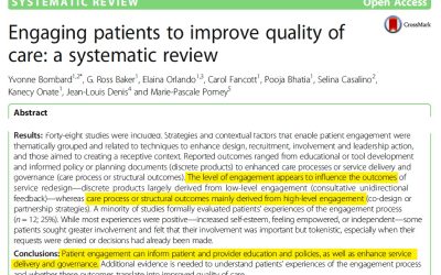 Study: Engaging patients in co-design works. Join us at our #SPM2018 conference Oct 17!