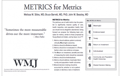 A “METRIC” of Progress for Participatory Medicine. Join us at #SPM2018