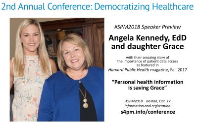 #SPM2018 speakers @_AngelaKennedy and daughter Grace: “Personal Health Information is Saving Grace”