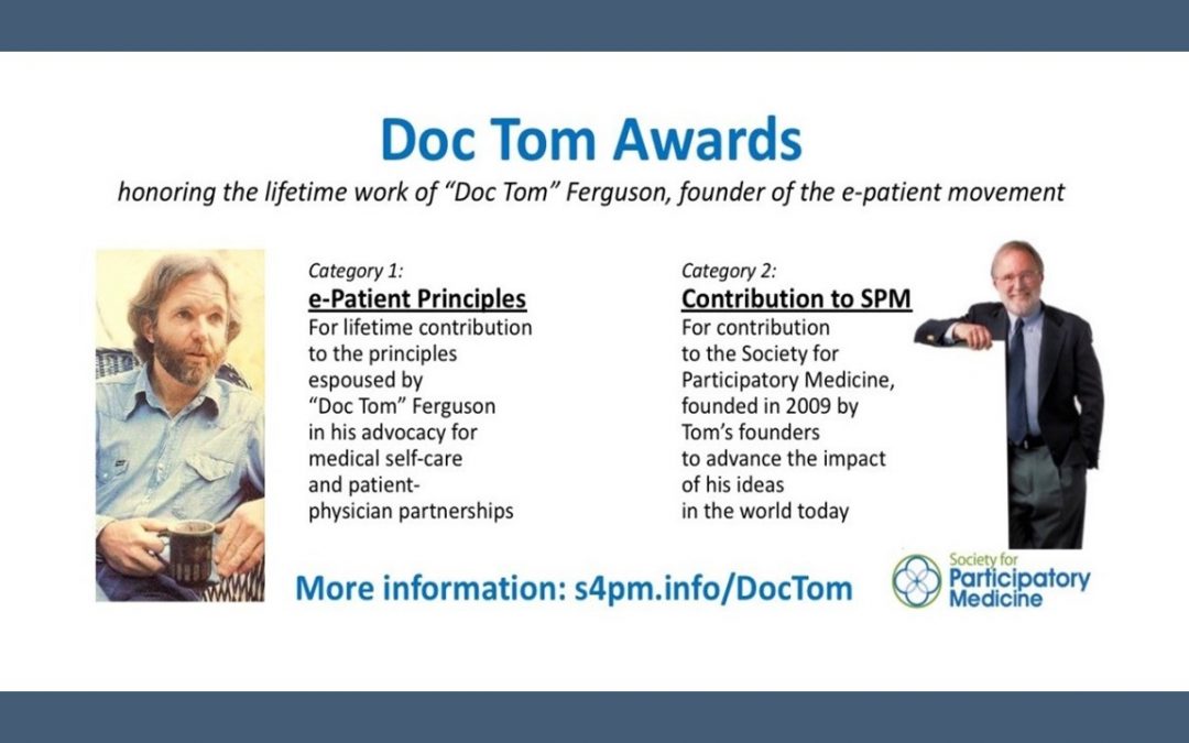 Congratulations to the 2019 Doc Tom Award Winners: Susannah Fox & Ileana Balcu