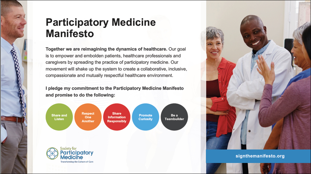 Shake up the System: Sign & Share the Participatory Medicine Manifesto!