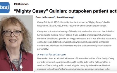BMJ publishes obituary of “Mighty Casey” Quinlan: Outspoken patient activist