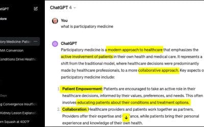 Hey ChatGPT, what’s Participatory Medicine?